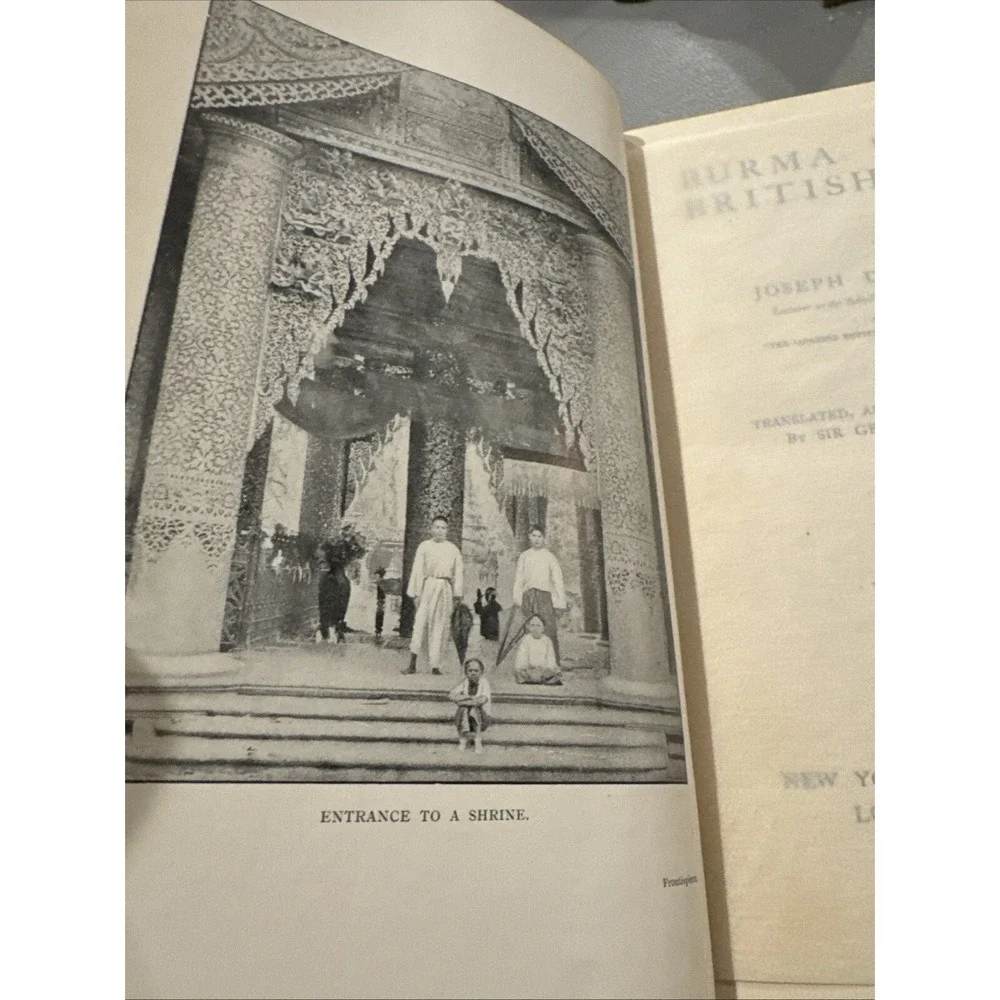Joseph Dautremer / Burma Under British Rule 1st Edition 1913 HTF